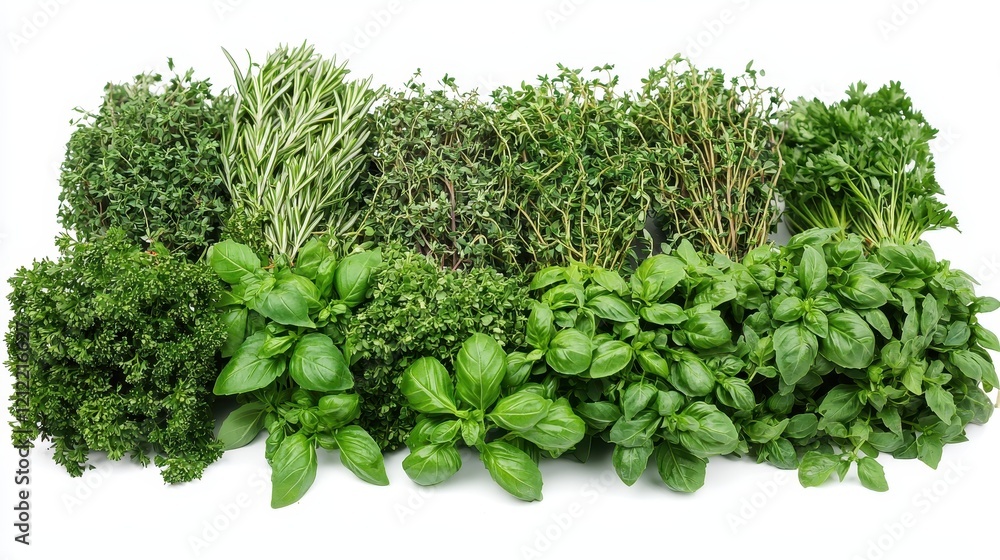 Obraz premium Selection of Fresh Herbs Bundles