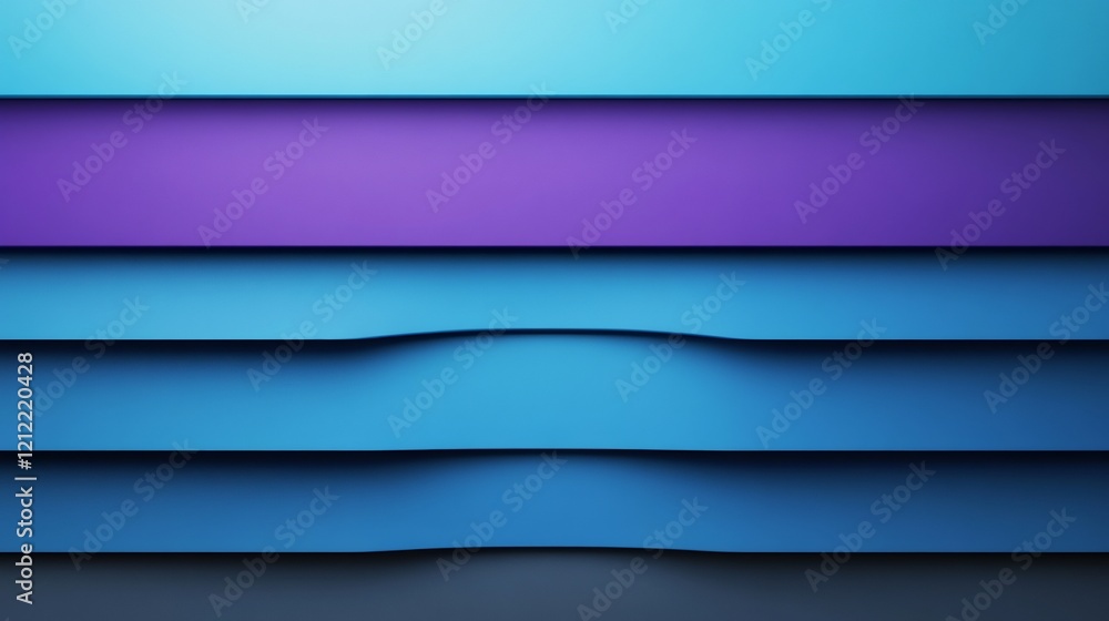 Fototapeta premium Abstract Blue Purple Layers Soft Light Design. AI Generated