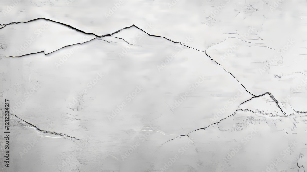 Cracked concrete wall texture with visible lines and rough surface details. Cracked concrete wall texture with visible lines and rough surface details.