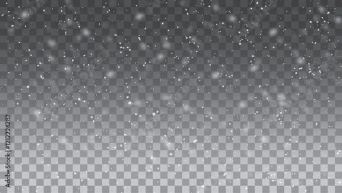 Vector snow background. Snow. Snowfall, blizzard, winter. Falling snowflakes. Vector frosty particles illustration stock illustration