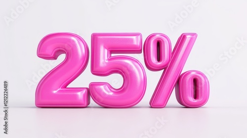 Pink 25 Percent Off Sale Discount Promotion