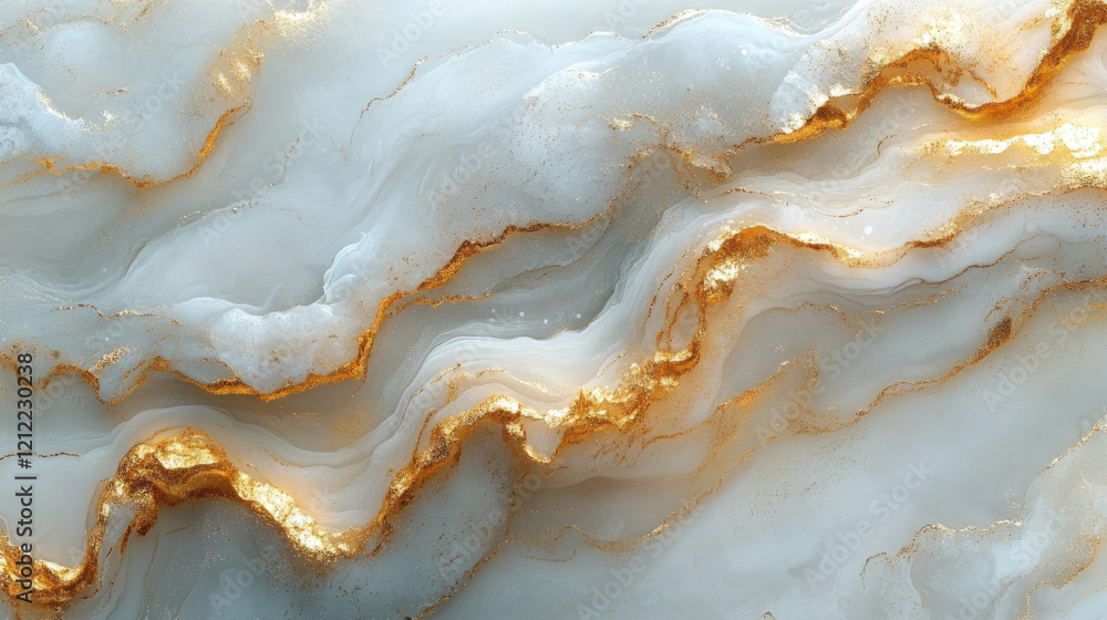 White Marble abstract background with gold glitter. Liquid marble pattern. Marbling artwork for design. Luxury Abstract Background White Marble abstract background with gold glitter. Liquid marble pattern. Marbling artwork for design. Luxury Abstract Background