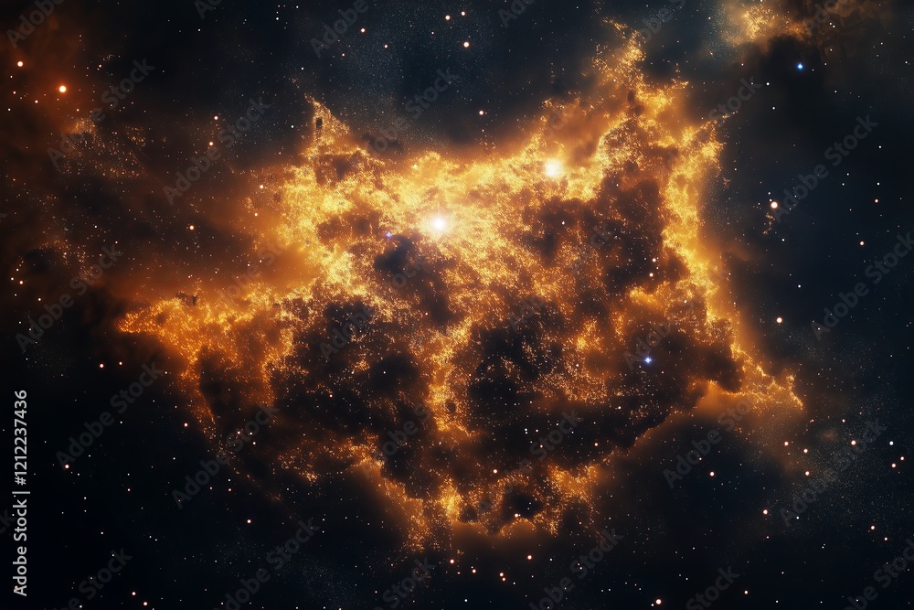 Fototapeta premium A starry night sky with the Milky Way galaxy