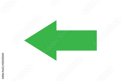 Green left arrow icon