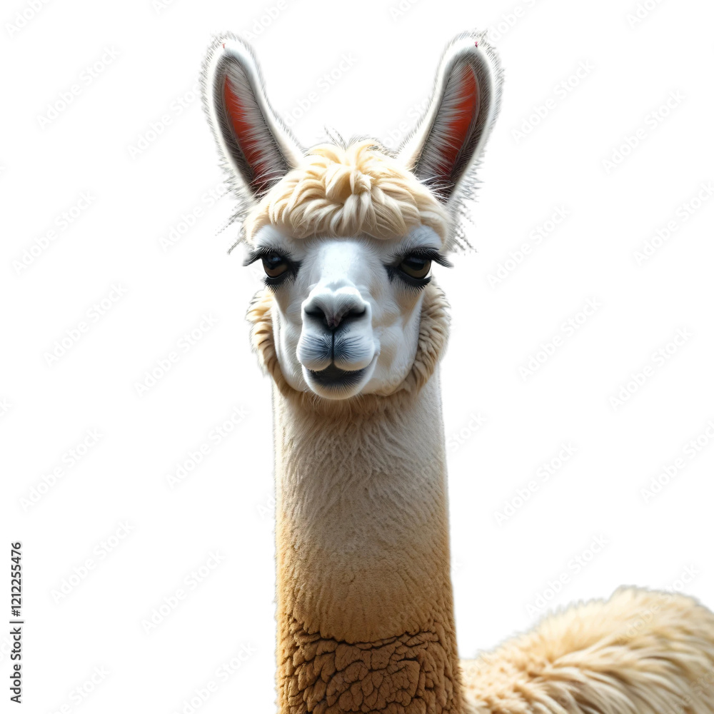 Obraz premium llama isolated on transparent background
