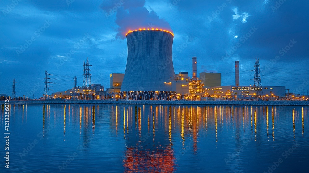 An investor examining the future of nuclear energy, with charts showing rising stock values and the potential for nuclear power to play a critical role in the global energy landscape. An investor examining the future of nuclear energy, with charts showing rising stock values and the potential for nuclear power to play a critical role in the global energy landscape.