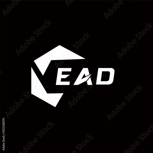 EAD creative minimalist letter logo. EAD unique vector initials alphabet letter logo design