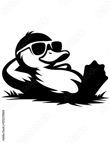 Duck SVG, Duck Svg Bundle, Duck Funny Position Svg, Duck Cut File, Duck Silhouette, Duck Clipart, Funny Birthday Svg, Lazy Duck Svg, Rubber Duck Svg