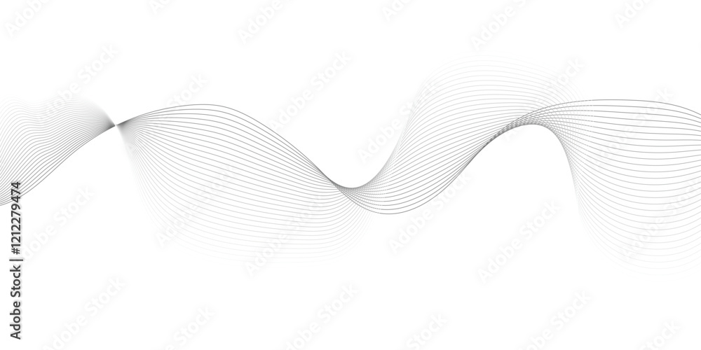 Abstract vector modern gradient white background with grey wavy lines.
Abstract vector modern gradient white background with grey wavy lines.