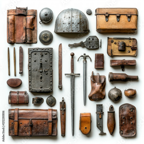 Medieval Weapons Isolated