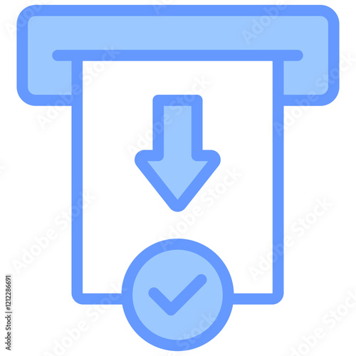 Consent Withdrawal Blue Icon