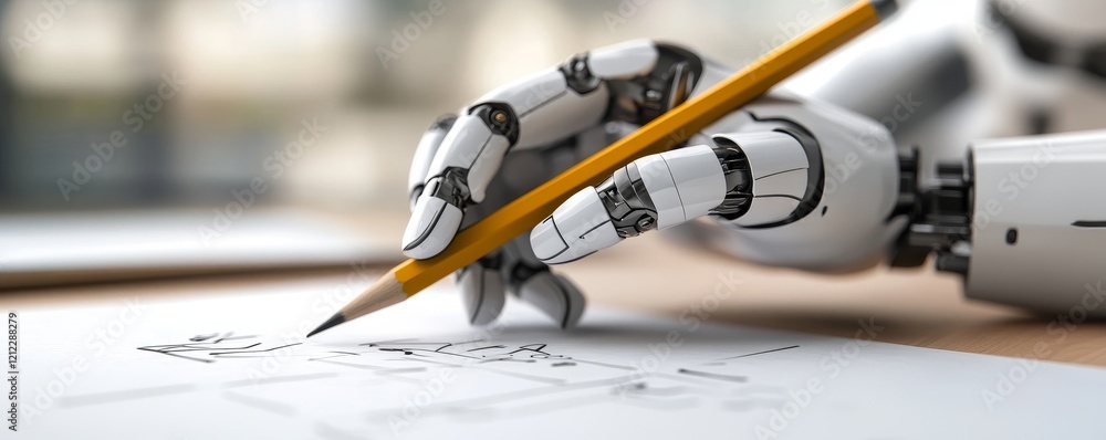 Robotic Hand Sketching Design Close-up Composition, AI Art, Pencil, Digital, Artificial Intelligence AI art, robotic design Robotic Hand Sketching Design Close-up Composition, AI Art, Pencil, Digital, Artificial Intelligence AI art, robotic design