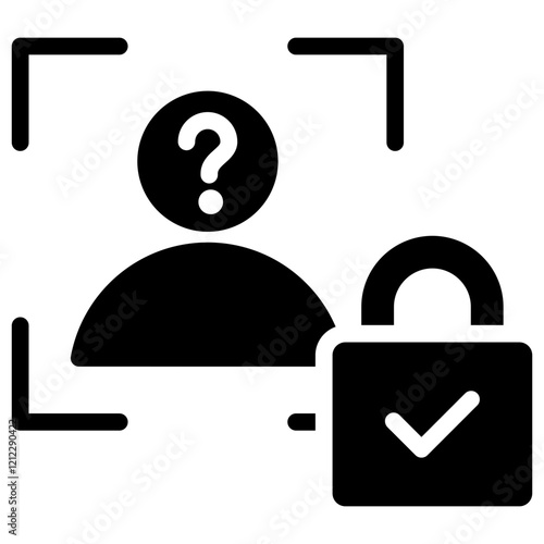 Anonymization Glyph Icon