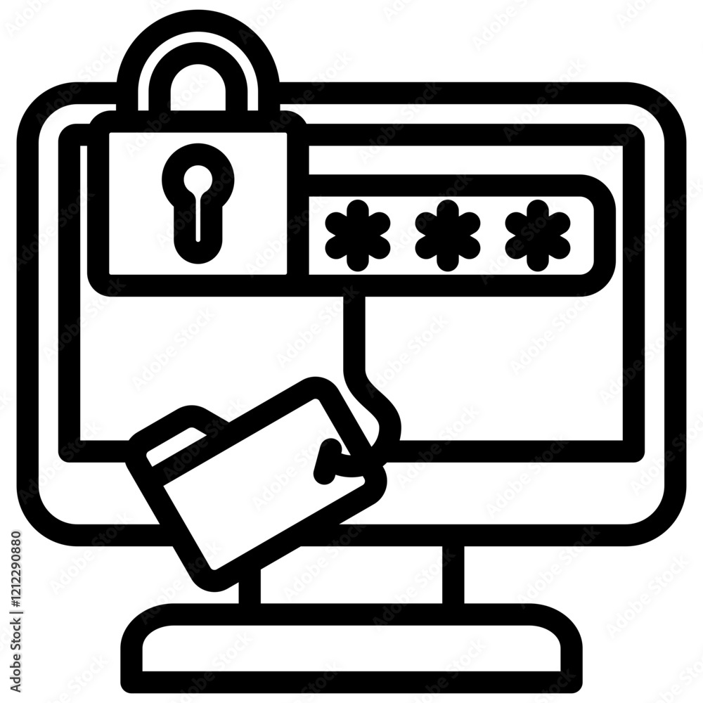 Phishing Outline Icon Phishing Outline Icon