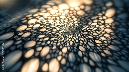 Abstract Light Pattern with Soft Focus and Ethereal Background