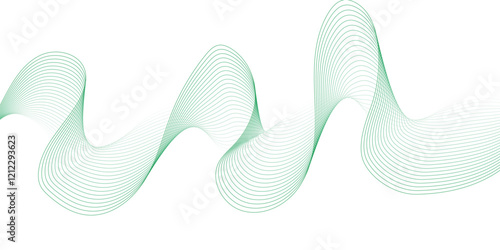 bright gradient wave line background. Abstract vector background with wavy lines, Abstract backdrop with colorful wave lines on white background. Waves in shades of blue and yellow merge smoothly, 
