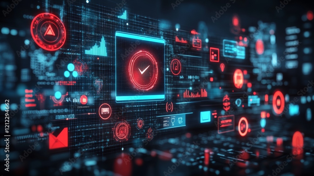 Technology Data Visualization Interface Technology Data Visualization Interface