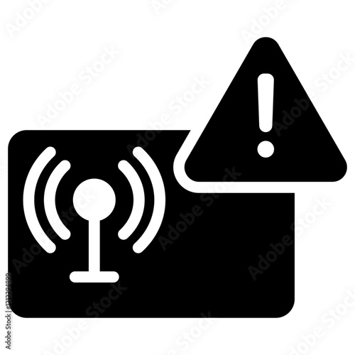 Intrusion Detection Glyph Icon