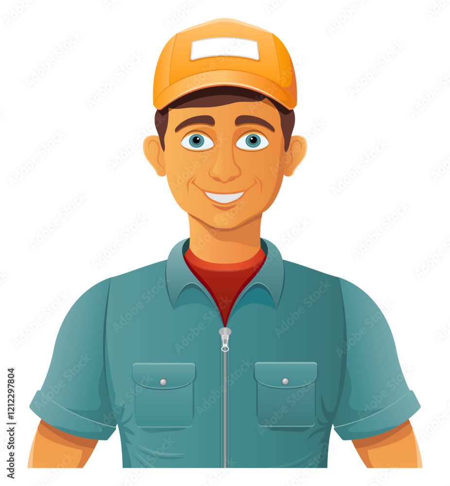 young man is handsome modern and promising vector illustration isolated on white background young man is handsome modern and promising vector illustration isolated on white background