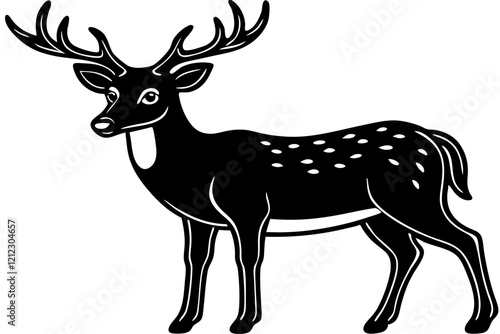 A simple wild animal shap with short spikers cartoon style , vector illustration