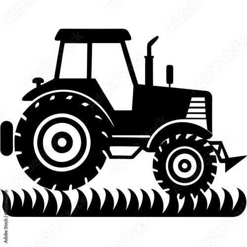 tractor isolated on white background