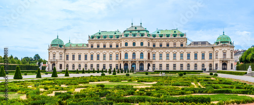 Photography Belvedere palace and gardens in Vienna, Austria