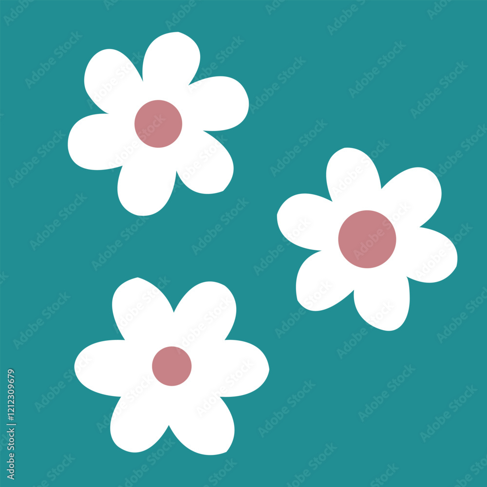 Hand drawn daisy flowers icon vector, cute flower elements flat vector, hand drawn flowers for decoration, clip art, packaging, label, icons. Hand drawn daisy flowers icon vector, cute flower elements flat vector, hand drawn flowers for decoration, clip art, packaging, label, icons.