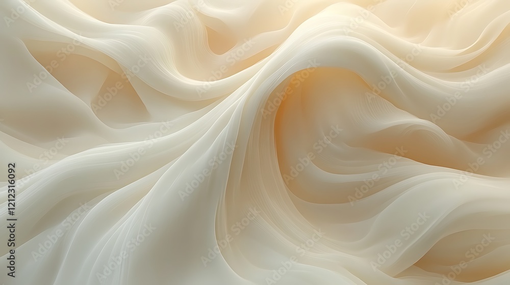 Elegant Draped Cream Colored Fabric Abstract Texture Elegant Draped Cream Colored Fabric Abstract Texture
