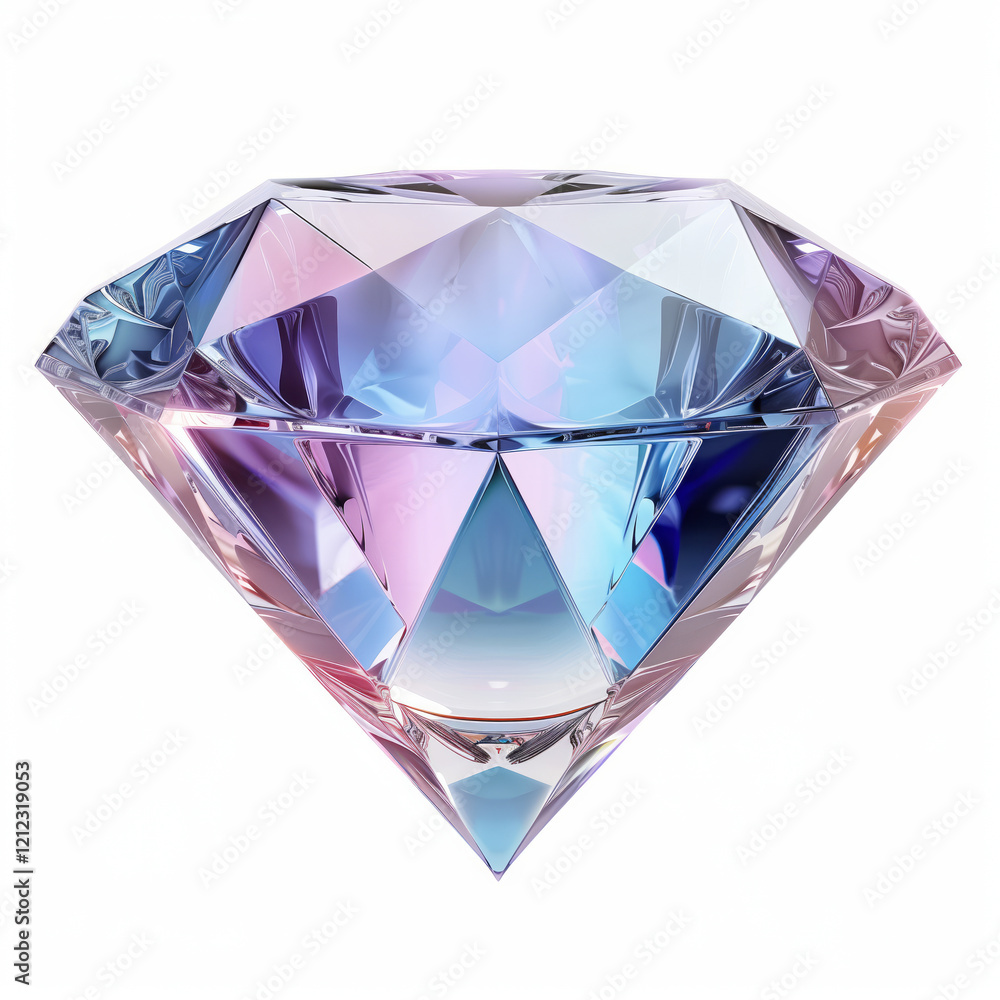 Modern 3D Diamond Shape with Dynamic Lattice Design Modern 3D Diamond Shape with Dynamic Lattice Design