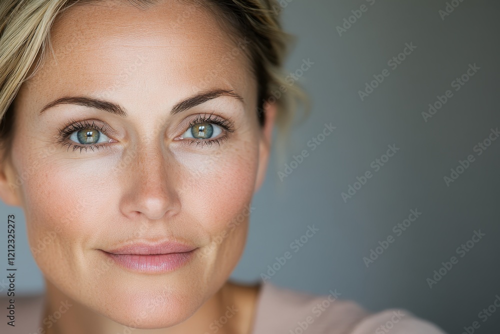 A beautiful portrait of a woman showcasing her soft smile and stunning hairstyle, epitomizing elegance and charm while also reflecting her unique personality and grace. A beautiful portrait of a woman showcasing her soft smile and stunning hairstyle, epitomizing elegance and charm while also reflecting her unique personality and grace.