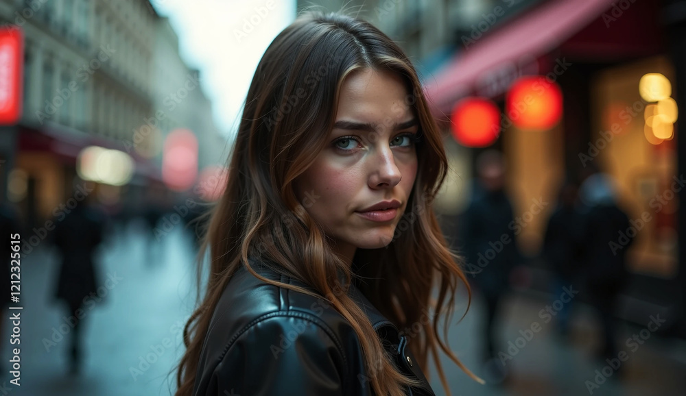 Cinematic Film Still of a Girl Model, Artistic Photo of a Woman Cinematic Film Still of a Girl Model, Artistic Photo of a Woman