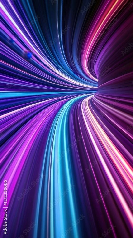 A vibrant abstract design featuring flowing lines in purple and blue hues. A vibrant abstract design featuring flowing lines in purple and blue hues.