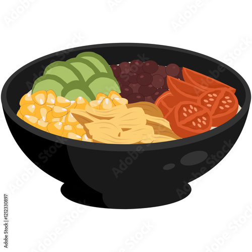 Mexican Food Naked Burrito Clipart