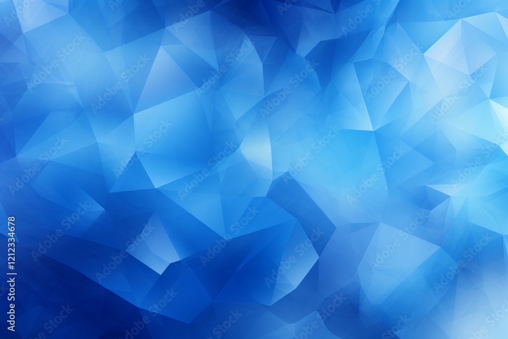 Blue abstract low poly geometric background creating stunning visual effect Blue abstract low poly geometric background creating stunning visual effect