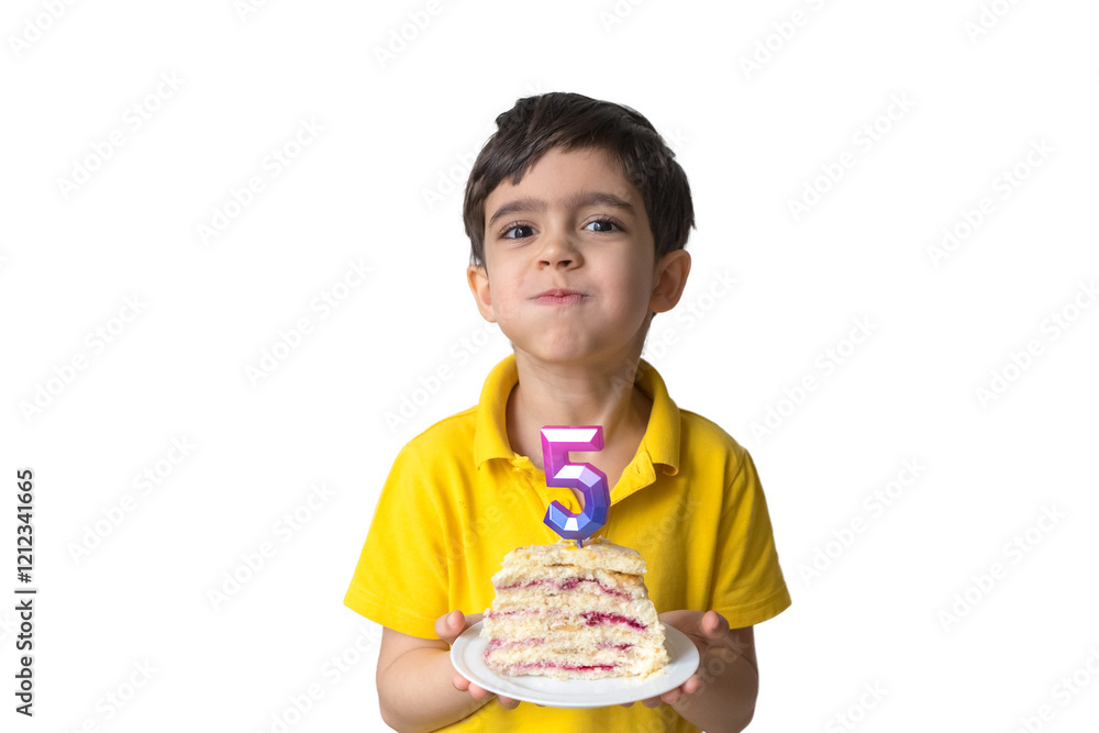 Portrait of happy five-year-old child with a birthday cake. Boy is blowing candles on homemade baked cake. Celebrate 5th Happy birthday. Party. Happy family concept, five years. Portrait of happy five-year-old child with a birthday cake. Boy is blowing candles on homemade baked cake. Celebrate 5th Happy birthday. Party. Happy family concept, five years.