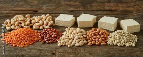 Diverse Array of Vegan Prot...