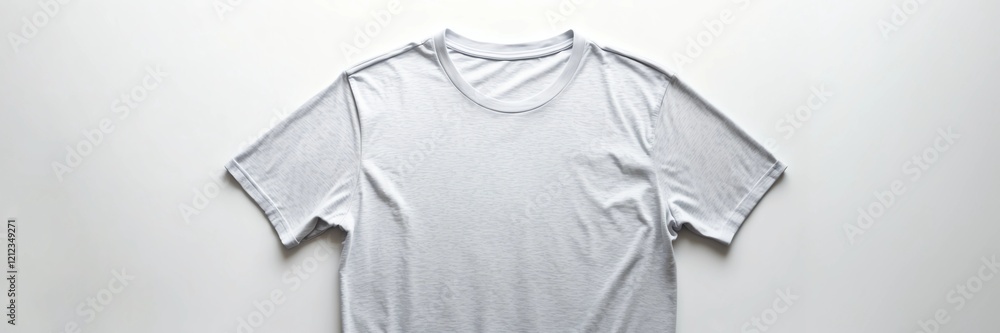 Grey t-shirt front mock-up isolated on grey background Grey t-shirt front mock-up isolated on grey background