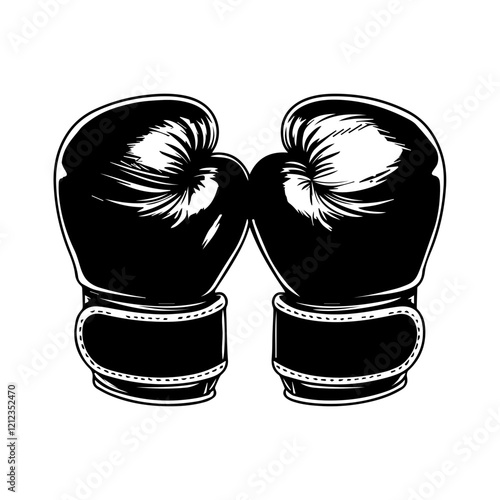 Boxing icon vector. Boxing gloves illustration sign. Sports symbol or logo.