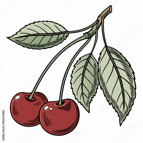 illustration of cherry