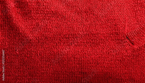 red sweater texture as a background
