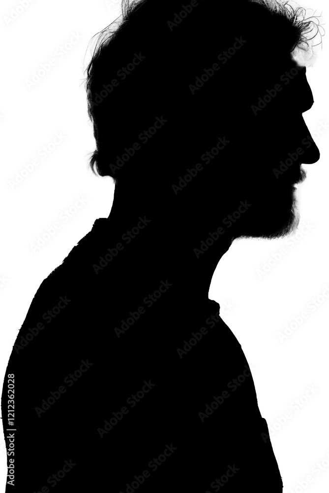 male man silhouette. transparent background black and white vector illustration. male man silhouette. transparent background black and white vector illustration.