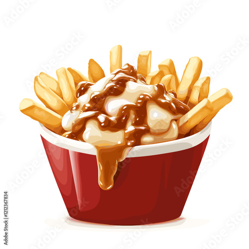 Classic Poutine with Fries and Rich Gravy