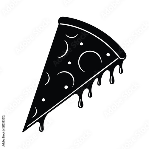 cream cone silhouette vector illustration