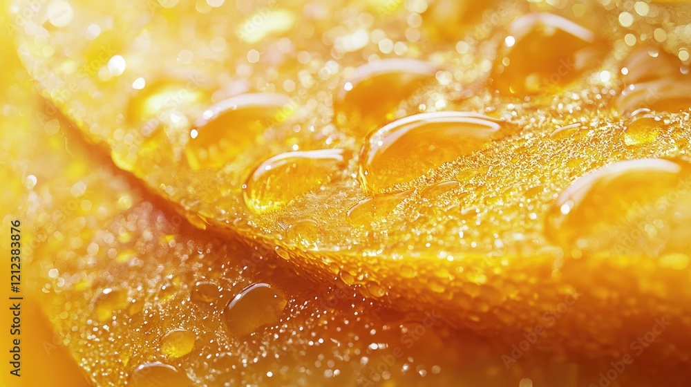 Golden Dewdrops Macro Photography of Nature's Golden Embrace Golden Dewdrops Macro Photography of Nature's Golden Embrace