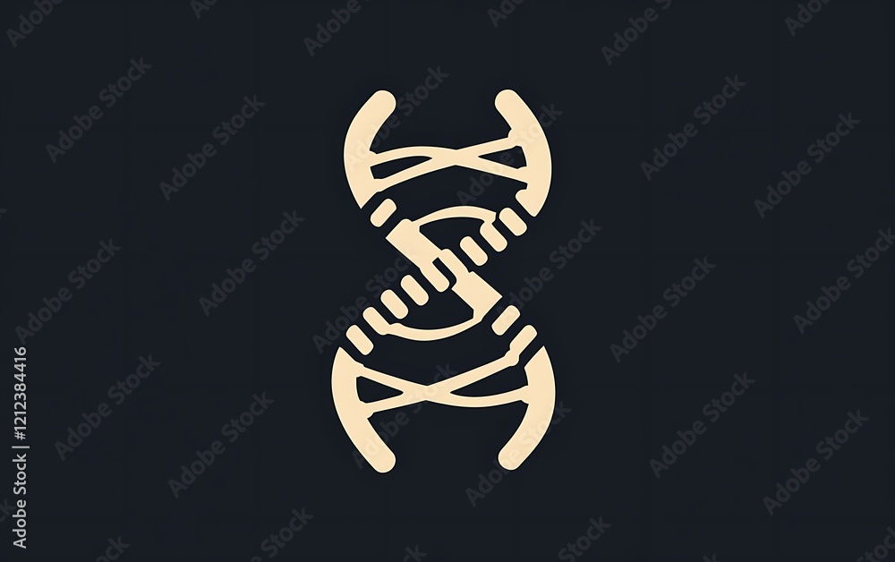 Abstract DNA double helix graphic illustration Abstract DNA double helix graphic illustration