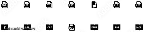 Set of Document Files icons