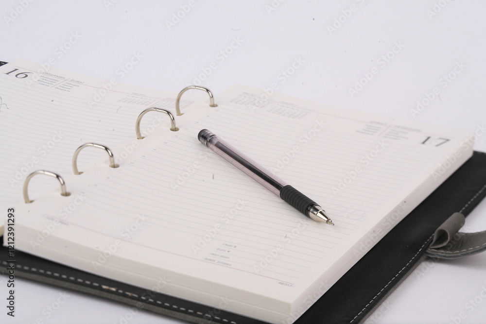 Agenda notebook for notes or planning. For agenda, appointment and schedule in diary, journal or planner Agenda notebook for notes or planning. For agenda, appointment and schedule in diary, journal or planner