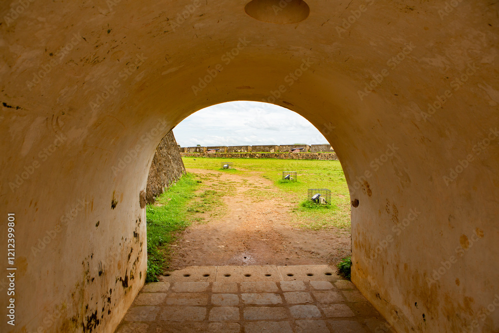 Obraz premium Fort Galle, or Dutch Fort, is a historic landmark located in Galle, a coastal city in southern Sri Lanka. Travel in Asia, Indian Ocean