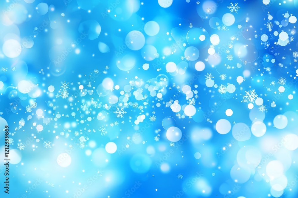 Winter wonderland backdrop featuring an abstract blue design. Winter wonderland backdrop featuring an abstract blue design.