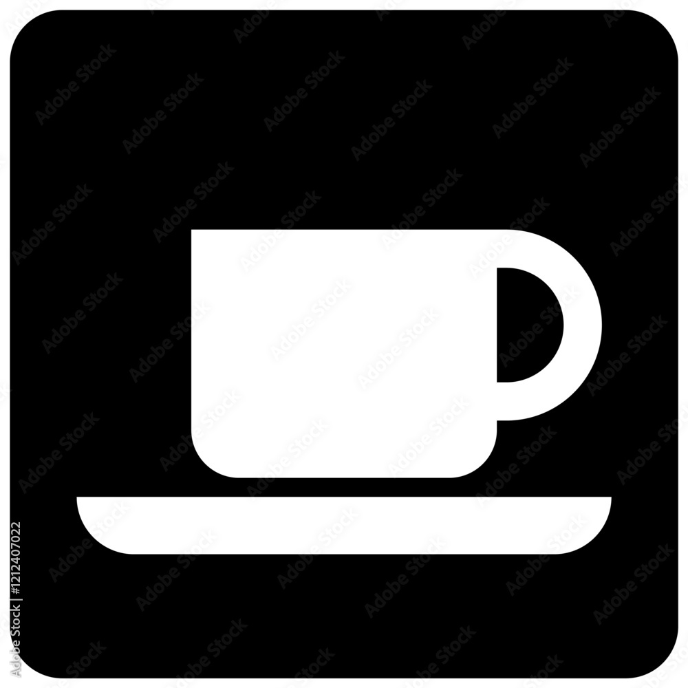 coffeshop sign symbol isolated on black background. vector ilustration. coffeshop sign symbol isolated on black background. vector ilustration.